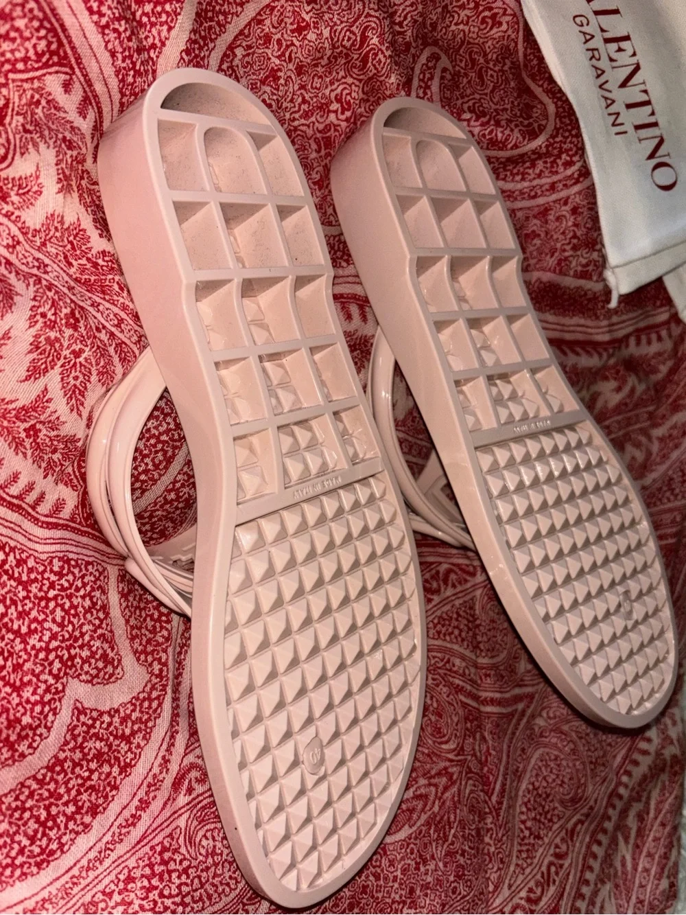 Valentino Vlogo PVC slide sandals size 40 NIB Authentic
